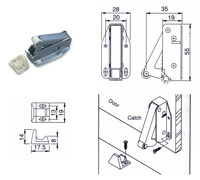 Cabinet Latch Touch Latch